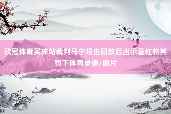 欧冠体育买球站裁判马宁经由回放后出示直红将其罚下体育录像/图片